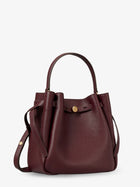Tory Burch Women's Romy Leather Bucket Bag DARKCARMINE, view 3