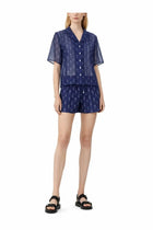Tory Burch Women's Shorts Camp Blue, view 2