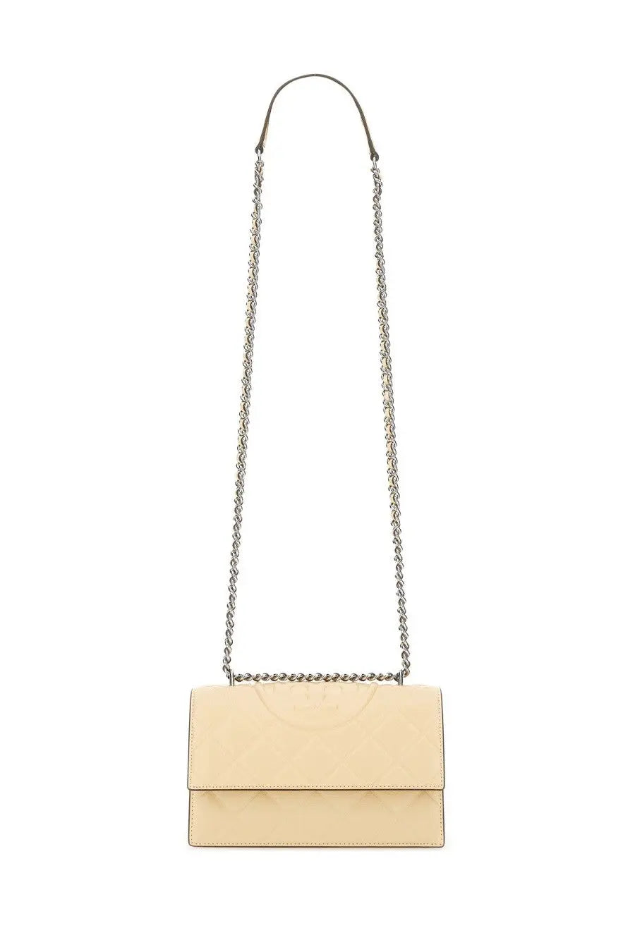 Tory Burch Women's Shoulder Bag Fleming Small Beige, view 2
