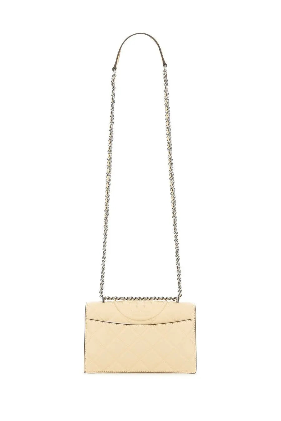 Tory Burch Women's Shoulder Bag Fleming Small Beige, view 3