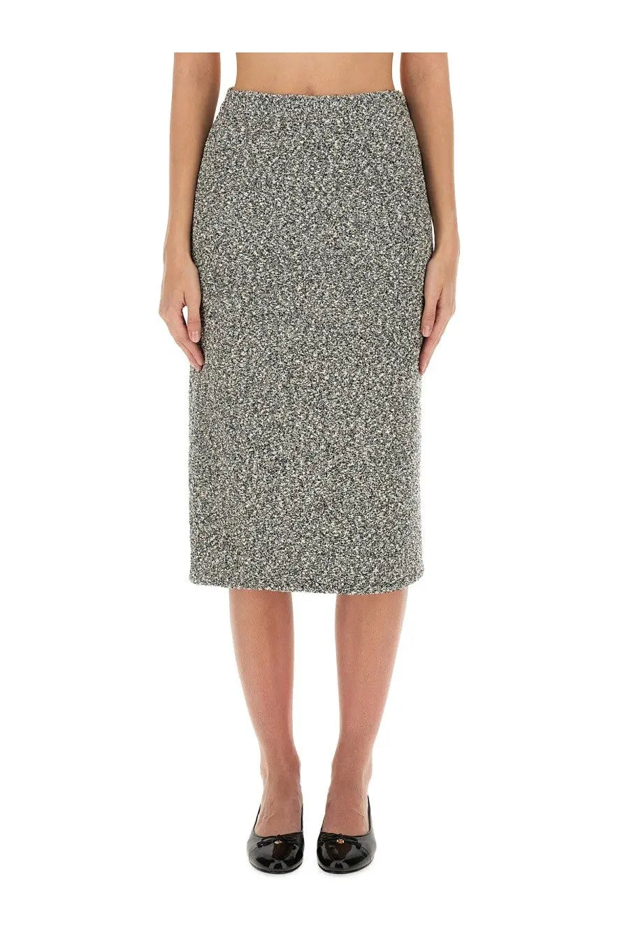 Tory Burch Women's Tweed Skirt Black