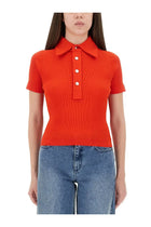 Tory Burch Women's Viscose Polo Shirt Red