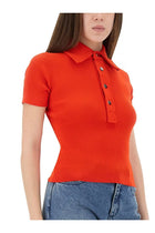 Tory Burch Women's Viscose Polo Shirt Red, view 4