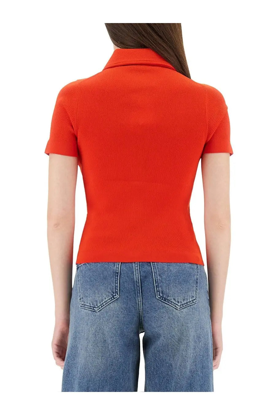 Tory Burch Women's Viscose Polo Shirt Red, view 3