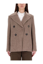 Tory Burch Women's Wide Twill Jacket Brown