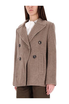 Tory Burch Women's Wide Twill Jacket Brown, view 4