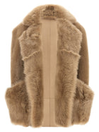 BLANCHA Toscana Shearling Vest Beige