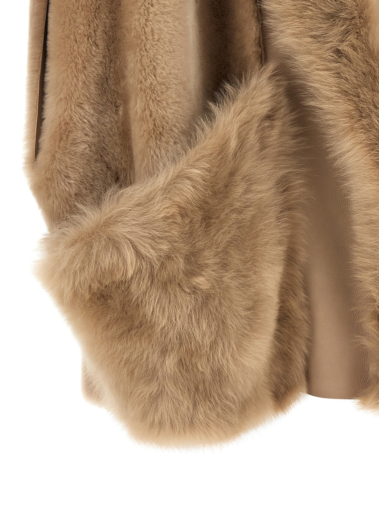 Blancha Toscana Shearling Vest Beige