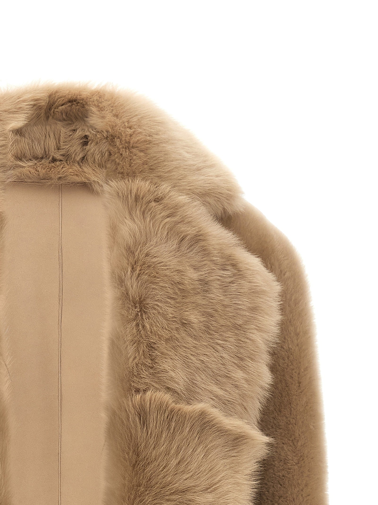 Blancha Toscana Shearling Vest Beige