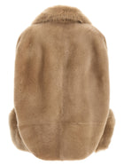 BLANCHA Toscana Shearling Vest Beige, view 2