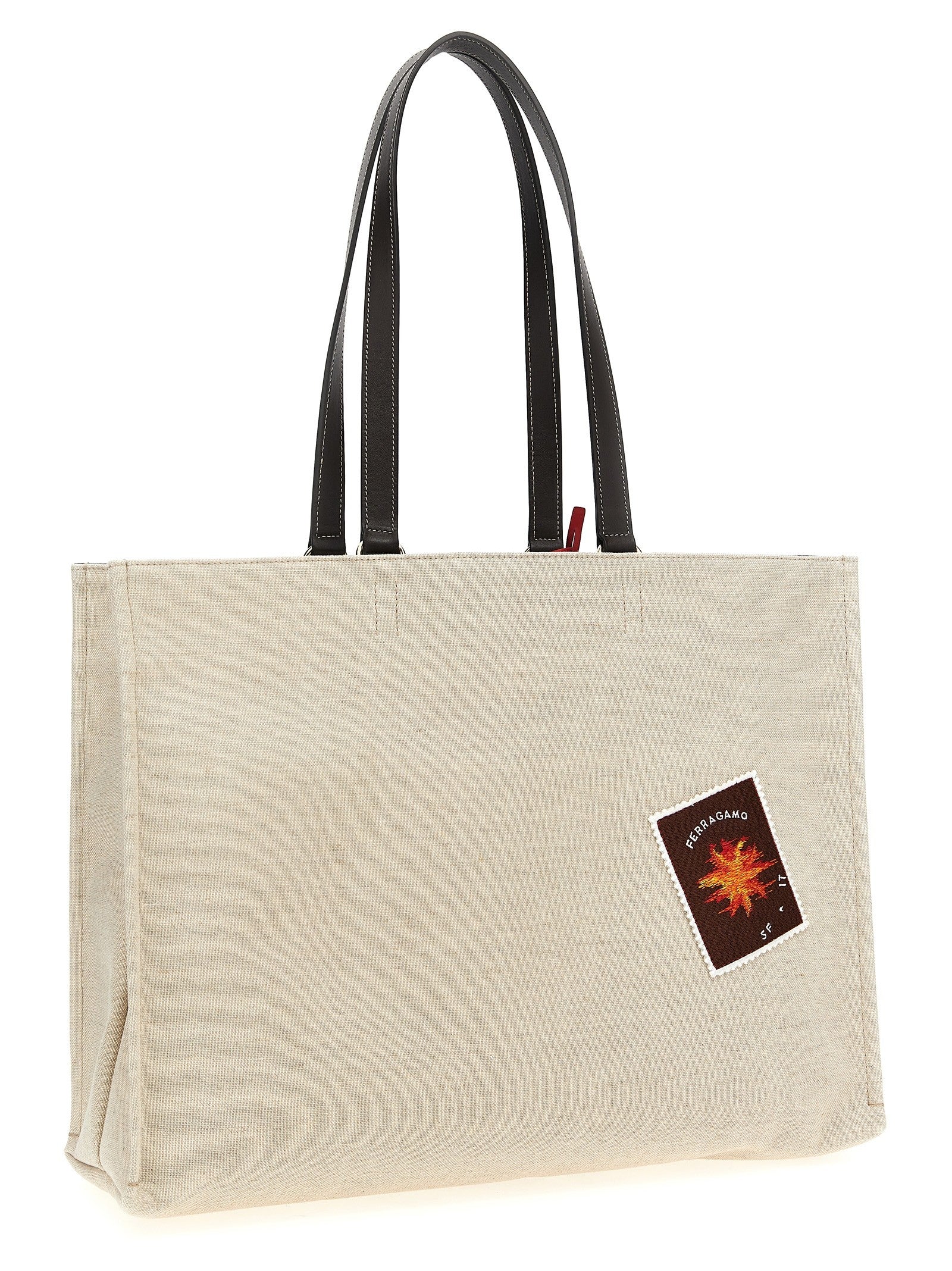 Ferragamo Tote Bag Shopping Bag Beige