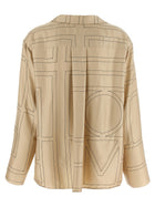 Toteme Women's Pajamas Organic Silk Shirt White, view 2