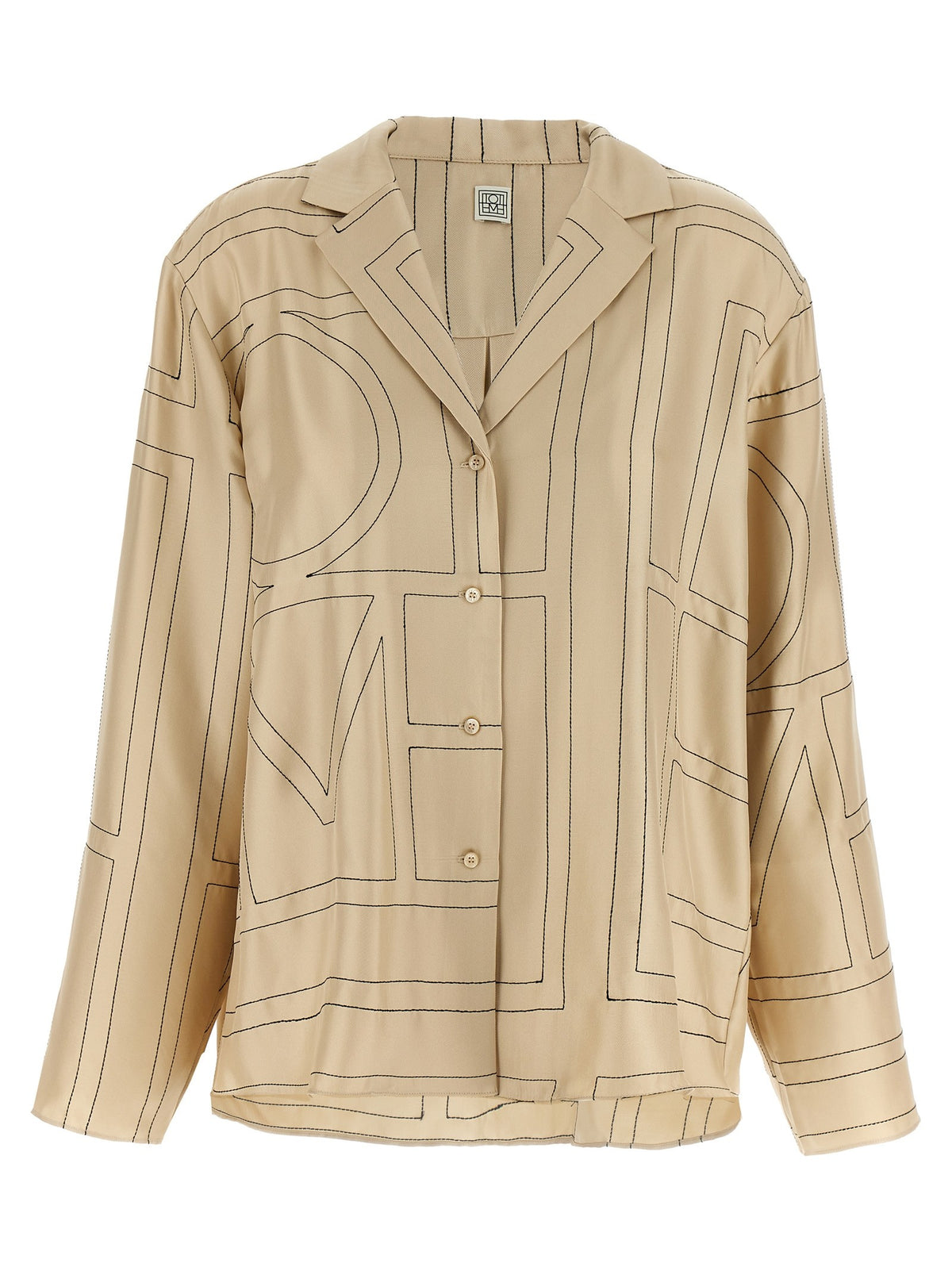 Toteme Women's Pajamas Organic Silk Shirt White