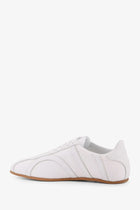 Toteme Women's Canvas Low Top Sneakers White, view 4