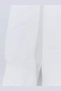 White cotton fabric sleeve with subtle texture and clean seam detail from toteme women’s cotton shirt white