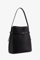 Toteme Women's Hammered Leather Bucket Bag Black, view 4