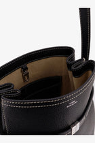 Toteme Women's Hammered Leather Bucket Bag Black, view 5