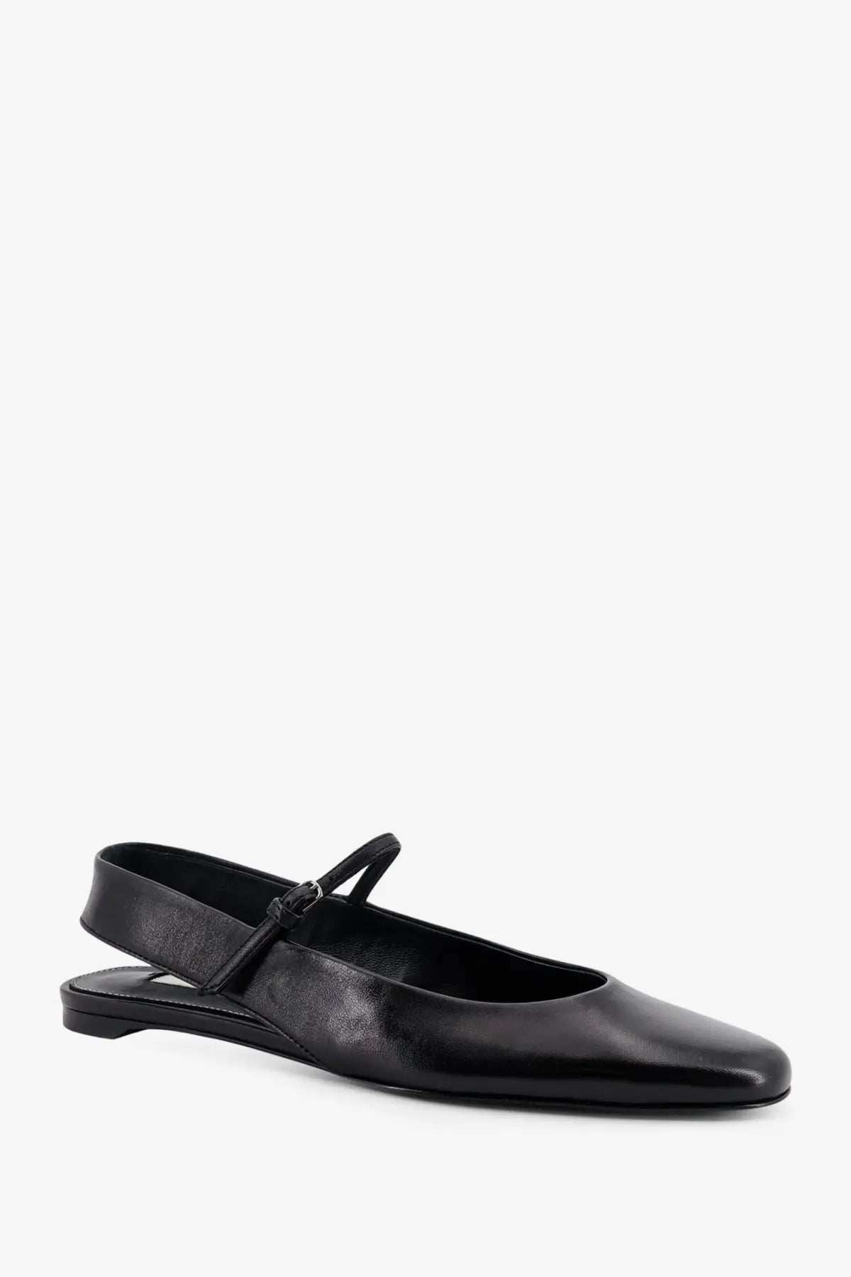 Toteme Women's Leather Ballerinas Black, view 2