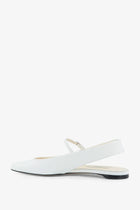 Toteme Women's Leather Ballet Flats White, view 3