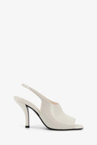 Toteme Women's Leather Contour Sandals White