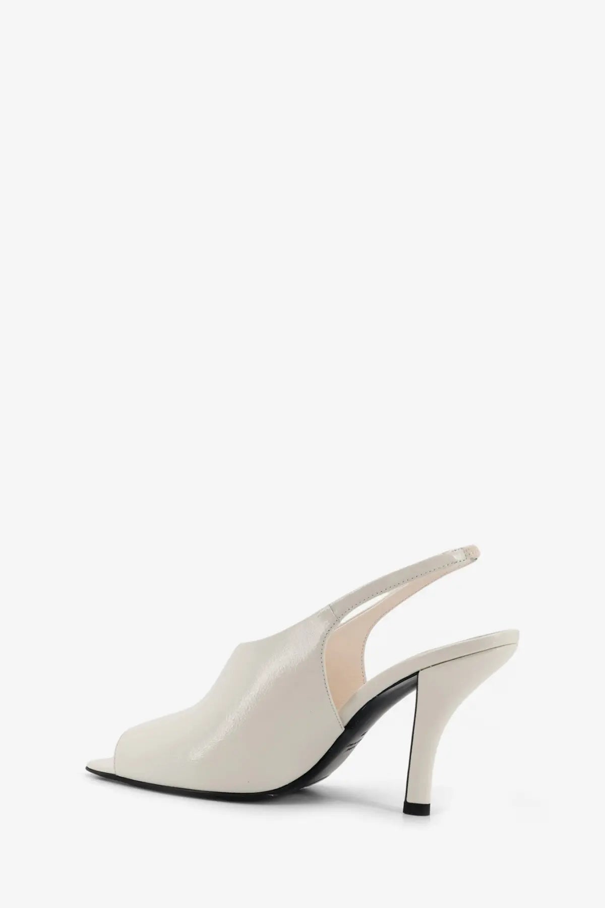 Toteme Women's Leather Contour Sandals White, view 4