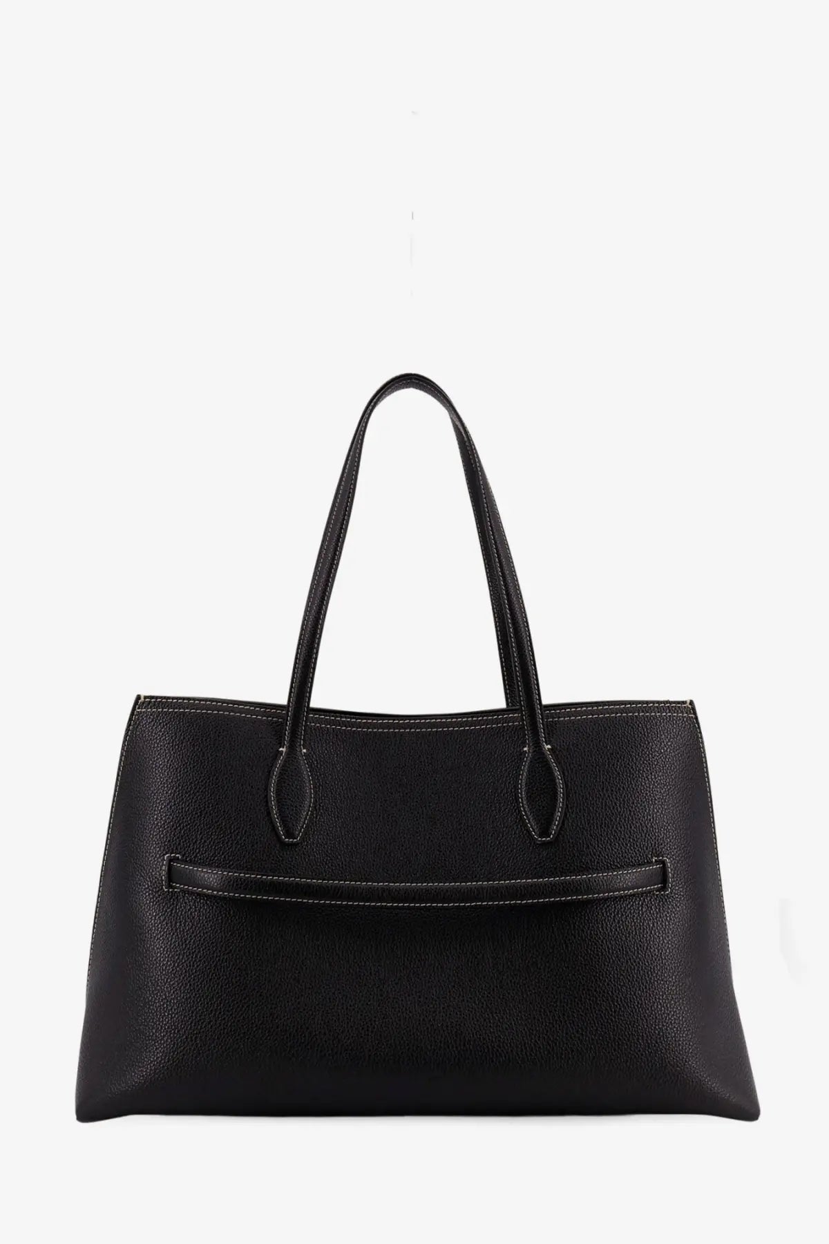 Toteme Women's Leather Shoulder Bag Black, view 3