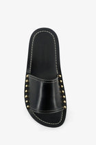 Toteme Women's Low Leather Sandals Black, view 4