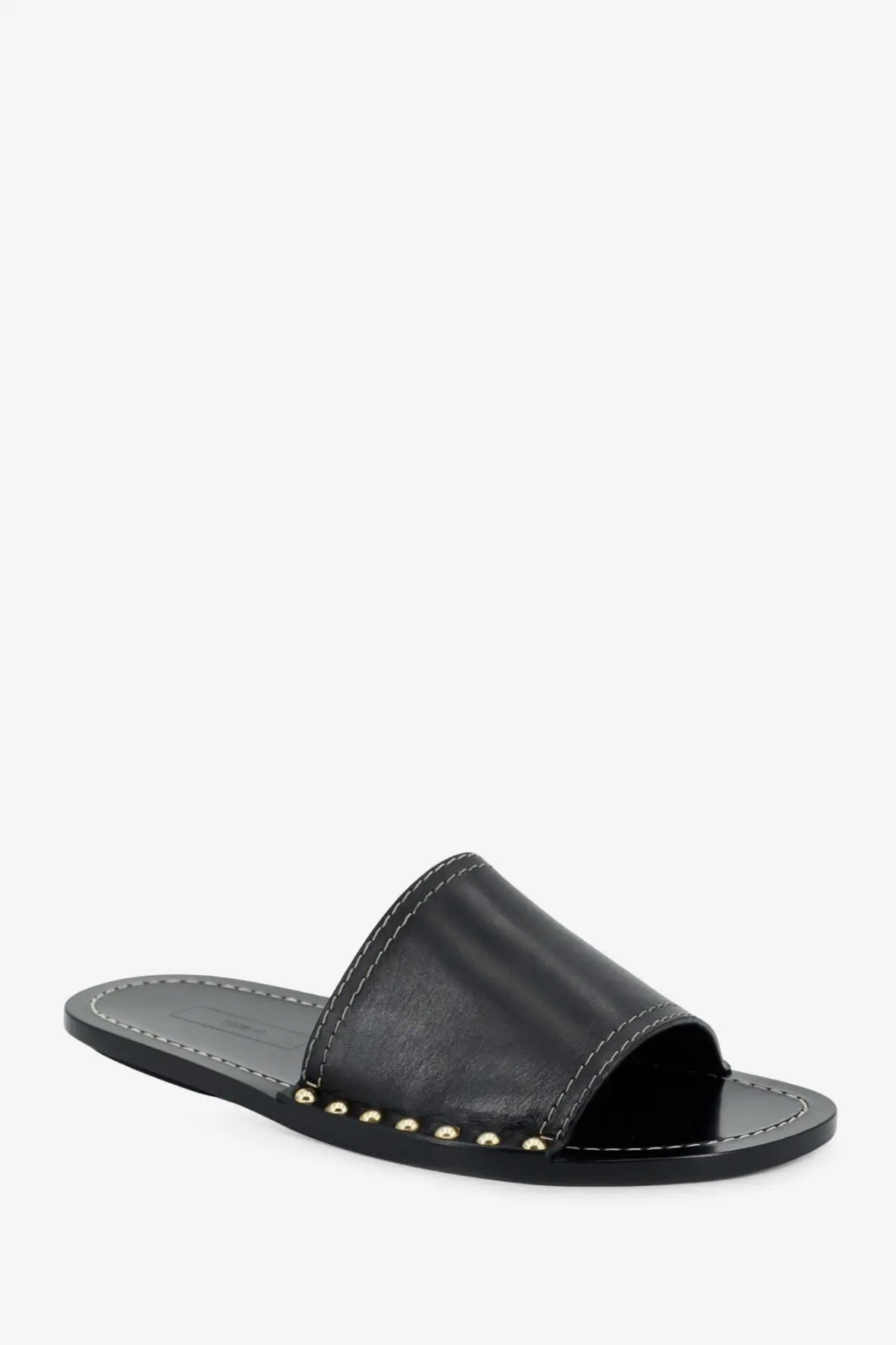 Toteme Women's Low Leather Sandals Black, view 2