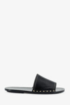 Toteme Women's Low Leather Sandals Black