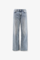 Toteme Women's Low Straight Organic Cotton Jeans Grey