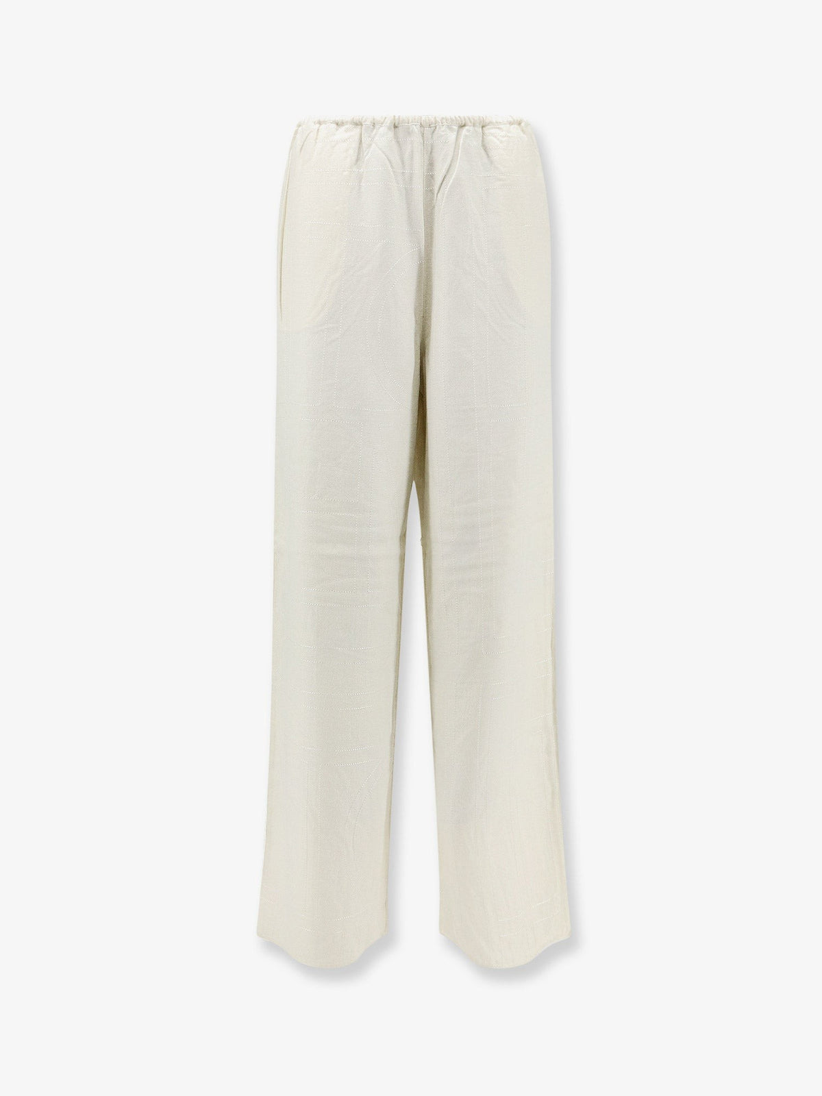 Toteme Women's Monogram Flannel Trousers White