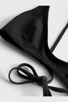 Toteme Women's Nylon Bikini Top Black, view 2