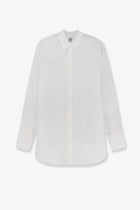 Toteme Women's Oversized Summer Cotton and Linen Shirt White