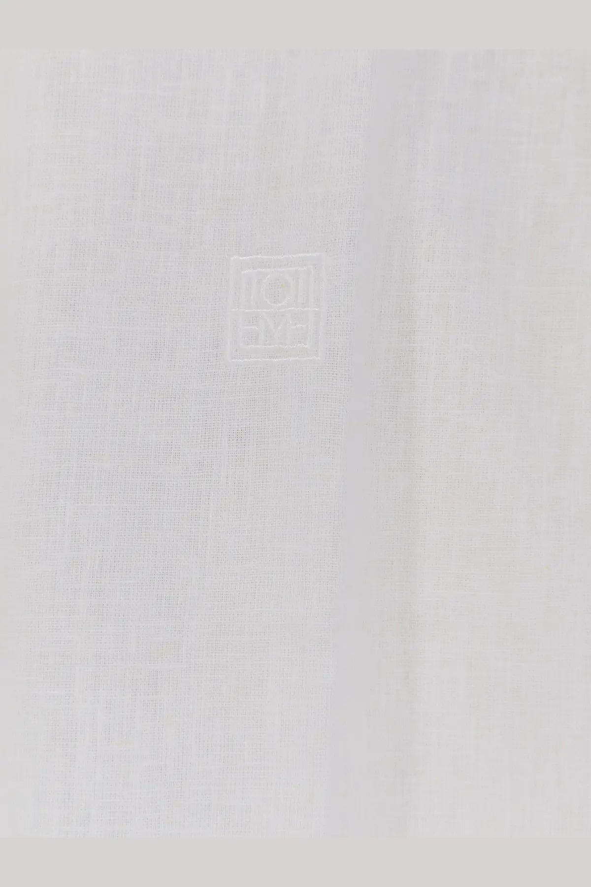 Toteme Women's Oversized Summer Cotton and Linen Shirt White, view 3