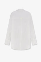 Toteme Women's Oversized Summer Cotton and Linen Shirt White, view 2