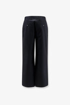 Toteme Women's Relaxed Cotton Trousers Black, view 2