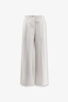 Toteme Women's Relaxed Cotton Trousers White