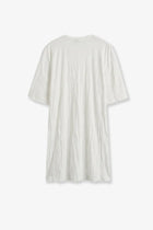 Toteme Women's Relaxed Fit Short Cotton Blend Dress White, view 2