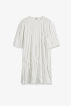 Toteme Women's Relaxed Fit Short Cotton Blend Dress White