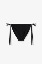 Toteme Women's Scoop Nylon Bikini Bottom Black, view 2