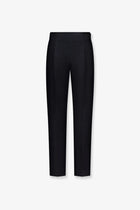Toteme Women's Slim Evening Wool and Silk Trousers Black