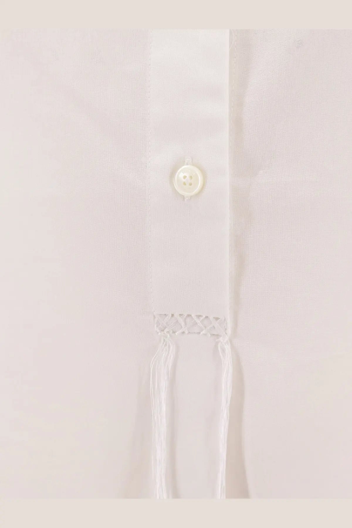 Toteme Women's Stand Collar Organic Cotton Shirt White, view 5