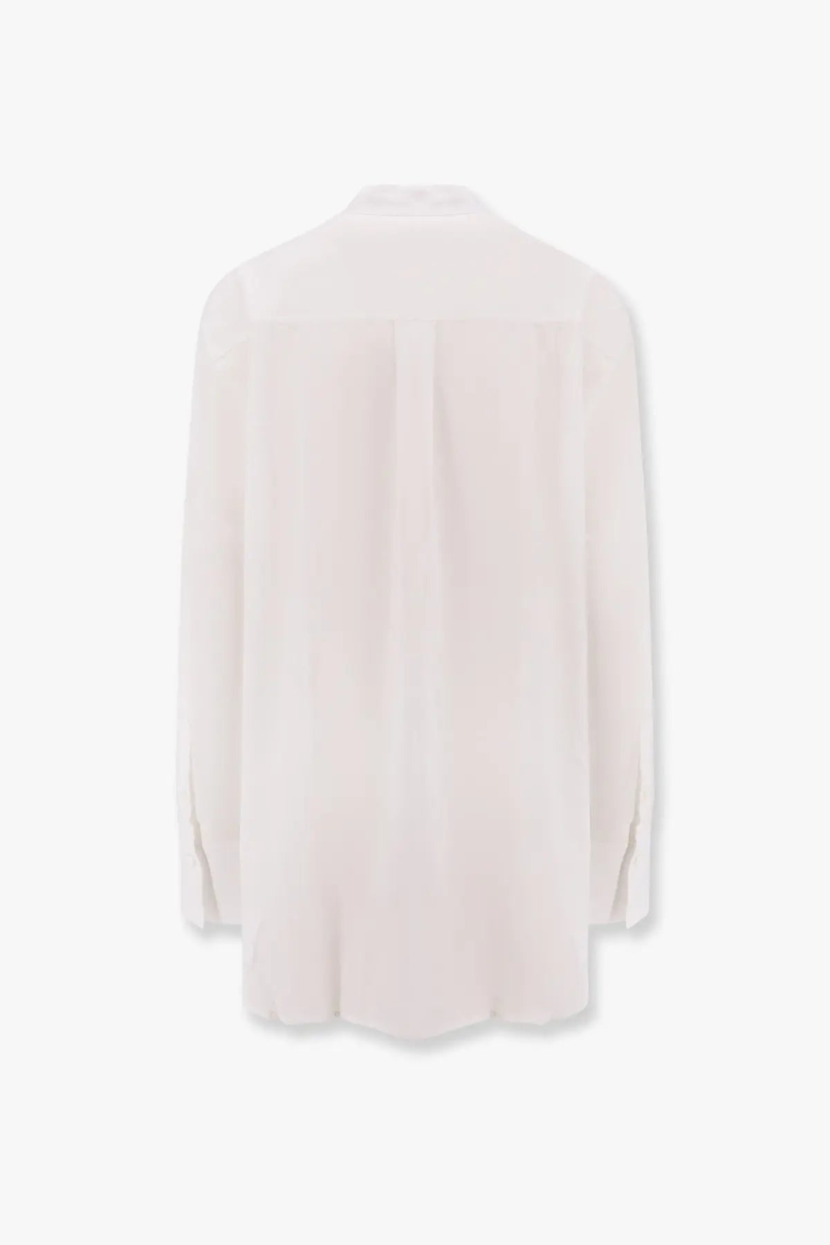 Toteme Women's Stand Collar Organic Cotton Shirt White, view 4