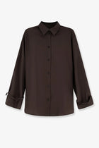 Toteme Women's Tie Cuff Wool Shirt Grey