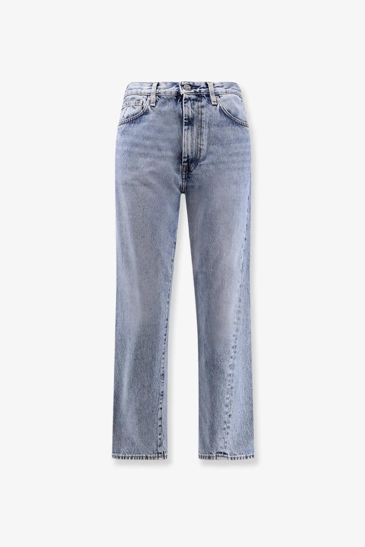 Toteme Women's Twisted Seam Organic Cotton Jeans Blue