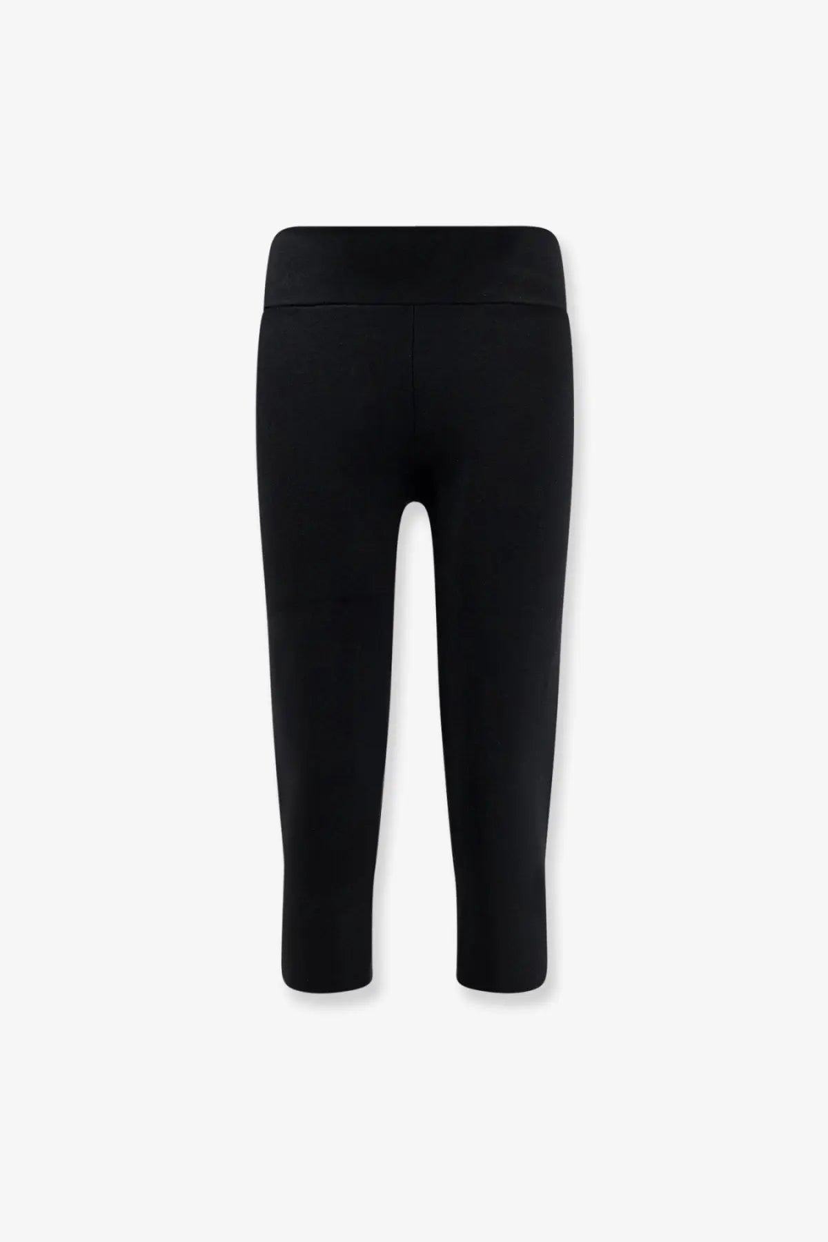 Toteme women’s black viscose blend capri leggings with a high waistband and form-fitting design