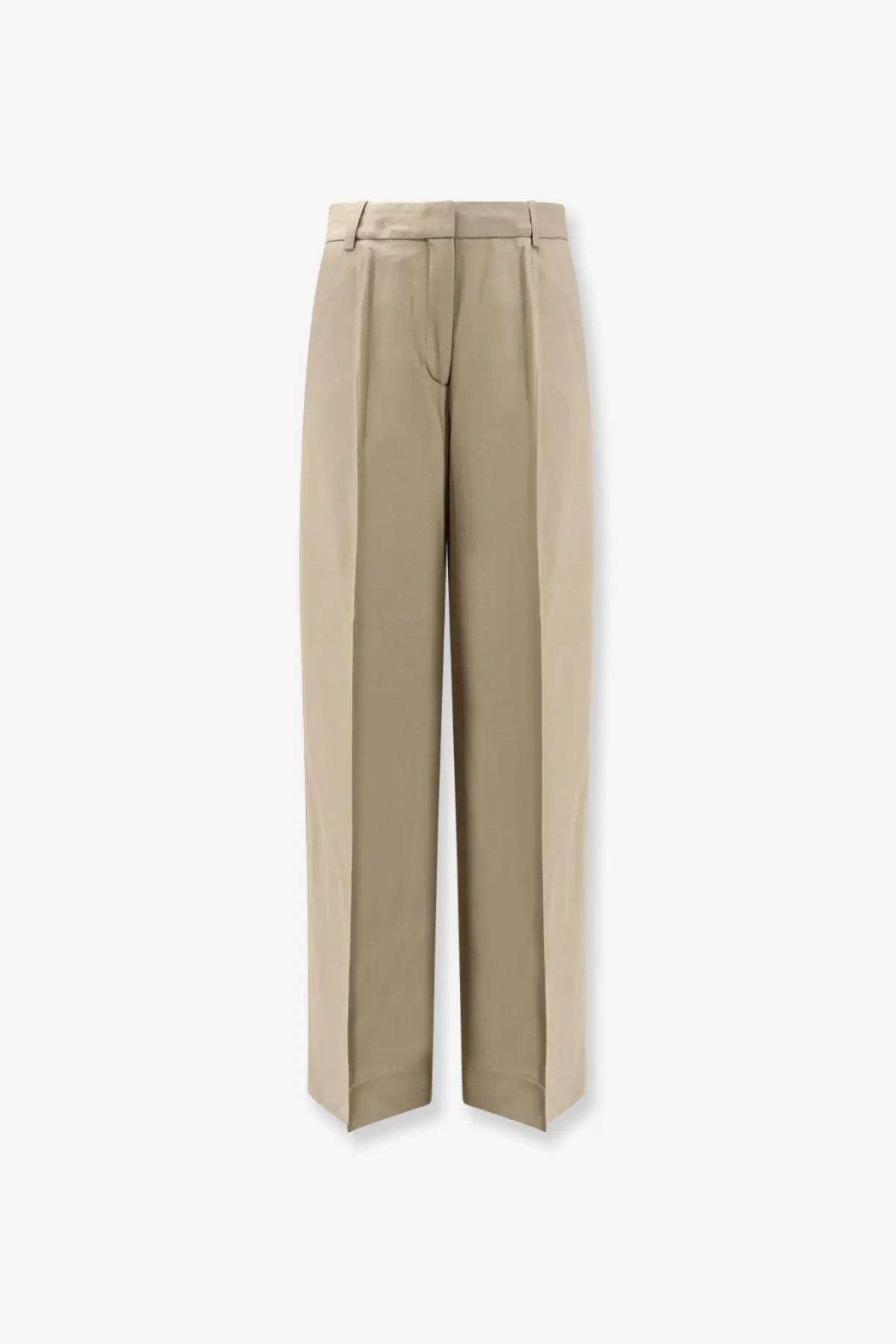 Toteme Women's Viscose and Wool Trousers Beige
