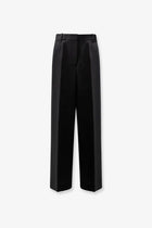Toteme Women's Viscose and Wool Trousers Black