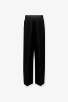 Toteme Women's Viscose and Wool Trousers Black, view 4
