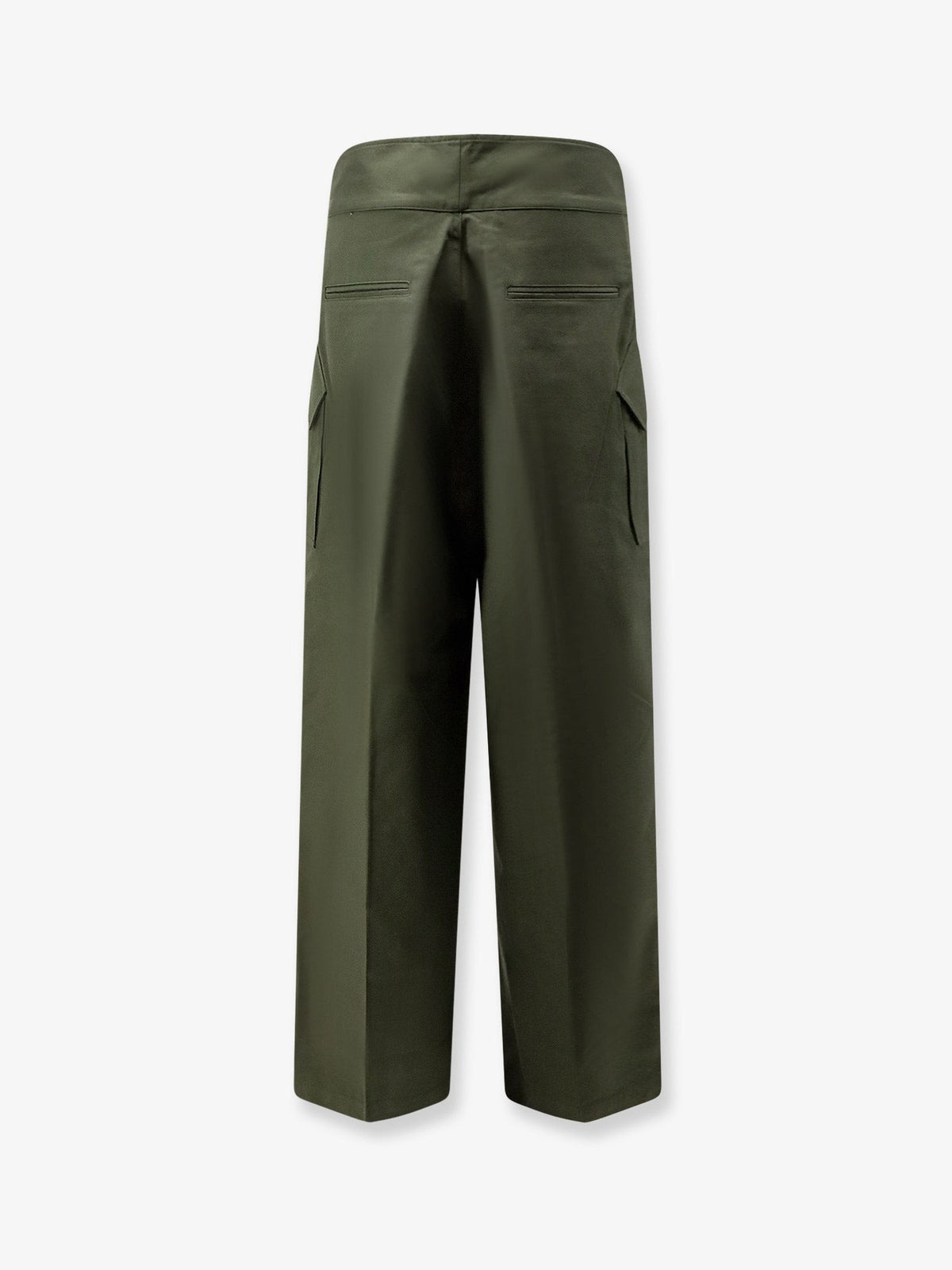 The Frankie Shop Women's Tova Cargo Cotton Trousers Green, view 4